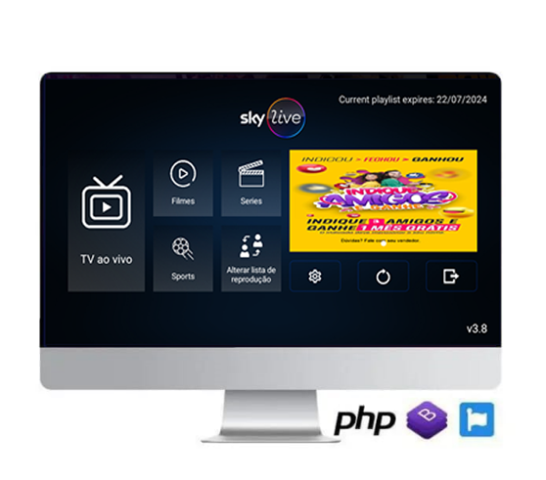 Script IBO PRO MOD 3.8 5 Temas Login Usuário e Senha+banner