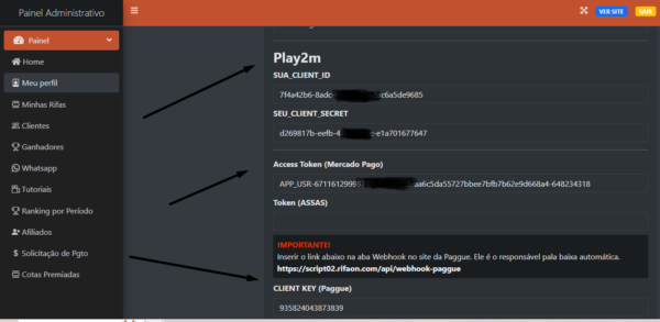 Sistema de rifas com cotas premiadas um milhão de números com código fonte - Imagem 3