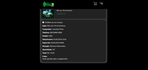 Script de rifas em php Laravel com um milhão de cotas - Imagem 13