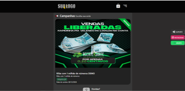 Sistema de rifas com cotas premiadas um milhão de números com código fonte - Imagem 24