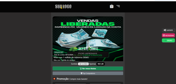 Sistema de rifas com cotas premiadas um milhão de números com código fonte - Imagem 25