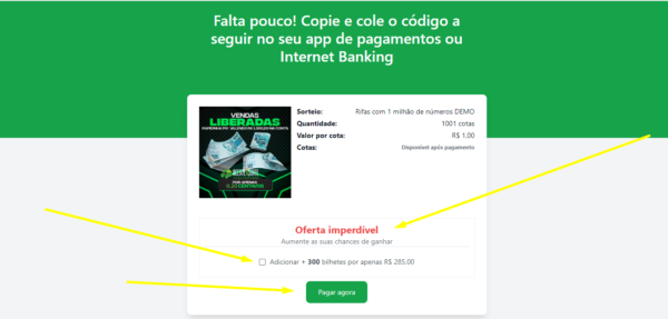 Sistema de rifas com cotas premiadas um milhão de números com código fonte - Imagem 30