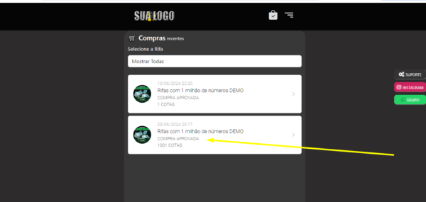 Sistema de rifas com cotas premiadas um milhão de números com código fonte - Imagem 34