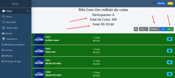 Script de rifas em php Laravel com um milhão de cotas - Imagem 5