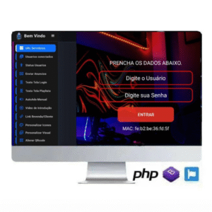 IBO SMARTERS, ATIVAÇÃO VIA LOGIN, SENHA E MAC, COM ÁREA DE PAFAMENTO